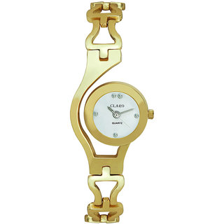 Gold Metal Chain Wtches For Women