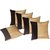Zikrak Exim Beige  Abstract Cushion cover ( Pack of 5 30cm30cm )