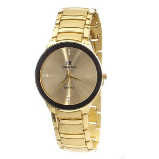 Iik Collection Golden Steel Analog Watch