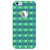 Fuson Designer Phone Back Case Cover Apple IPhone 6 (Logo View Window Case) ( Blue And Green Check Design )