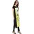 Janasya Yellow Printed Polyester Straight Kurti