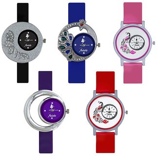 New Latest Beautiful Designer Multi Color Analog Combo Watches