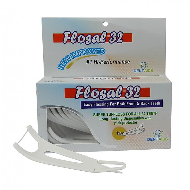 Buy Flosal 32 (Super Tuffloss for All 32 Teeth) 15/Pcs Online @ ₹90 ...