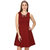 AV Creations fit  flare dress stone embellished around neck ( WINE RED)