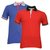 RED AND BLUE AAKRUTI MENS T-SHIRT 2 PIECE