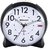Sharp SPC127A Quartz Analog Alarm Clock (Black/White)