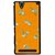 Fuson Designer Phone Back Case Cover Sony Xperia T2 Ultra ( Blue Flowers In Mustard Sky )