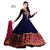 blue anarkali dress material