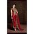 Designer Red And Gold Art Silk Salwar suit