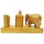 Gangamani Fashions Wooden Carving Elephant + Pin Holder and Two Pen Holder
