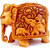 Gangamani Fashions Hand Carved Wooden Elephant 3 inch