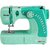 Usha Janome Marvela 60-Watt Sewing Machine (White/Green Decals)