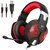 KOTION EACH G1000 3.5mm Professional Bass Stereo PC Gaming Headset Noise Isolation Over-ear LED Headphones with Mic for Laptop Computer (Black&Red)