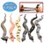 Rubber Snake,14 inch Snake Toy Set(6 Pack),Food Grade Material TPR Super Stretchy With Learning Study Card ,Zoo World Realistic Fake Snake Keep Birds Away Bathtub Garden Rainforest Squishy toys Box