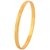 Memoir Gold plated Light weight Sikh Sardar Punjabi Brass Kada, for Men and Women (Size 2.4)