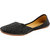 Girls  Elegant Black Woven Jute Juttis ]