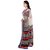 Aaina Black & Cream Chiffon Embroidered Saree With Blouse