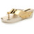 Funku Fashion Women's Gold Wedges