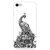 Apple IPhone 7 Back Cover, Indian Peacock Doodle Art Mobile Cover For Apple IPhone 7 -By Design Lab, Designer Printed Apple IPhone 7 Back Cover, [Matte Finish, Hard Case]
