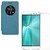 YGS Premium Sparkle Circle View Flip Cover Case For  Asus Zenfone 3  ZE520KL (5.2 Inch)-Blue With Tempered Glass
