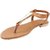 Gani Footwear Ladies Sandal Tan Sandal  Brown Tan and Gold