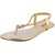 India Footwear Women's Golden Flat Sandal