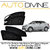 MARUTI SUZUKI SWIFT DEZIRE NEW, Car Accessories Side Window Zipper Magnetic Sun Shade, Set of 4 Curtains.