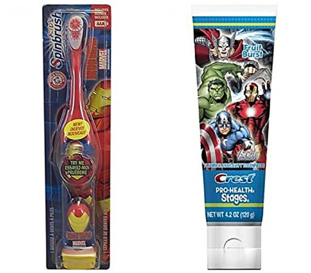 Buy Arm & Hammer Spinbrush Kids Powered Iron Man Marvel Heroes ...