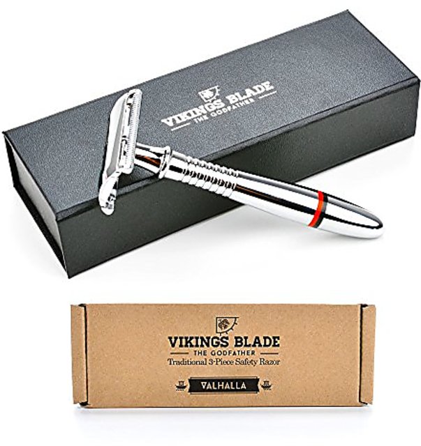 Buy VIKINGS BLADE The Godfather Safety Razor + 5 Swedish Platinum Super ...