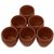 Chai (Tea) Handcrafted  Brown Kulhad  Kullad/Kullar/Cups   Set of 6