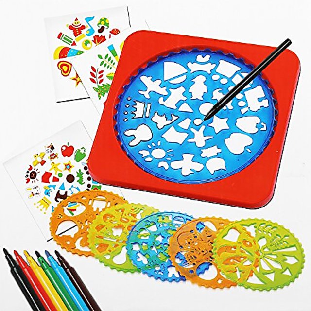 Buy Arshiner Creative Drawing Stencils Kit, Creativity Kit And Travel ...