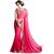 Aaradhya Fashion Womens Pink Georgette Embriodered Saree With Blouse