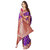 Sareeka Sarees Purple Banarasi Silk Printed Saree With Blouse