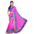Sareeka Sarees Pink Satin Printed Saree With Blouse
