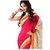 Sareeka Sarees Pink Satin Printed Saree With Blouse