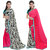 Sareeka Sarees Multicolor Georgette Printed Saree With Blouse