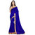 Sareeka Sarees Blue Chiffon Printed Saree With Blouse