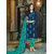 Blue Embroidered Unstitched Jacquard Dress Material online