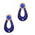 Fashionable Blue  Silk Thread earrings for women  Girls by shrungarika -ST-40
