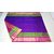 Uppada Purple Handloom Plain Saree With Blouse