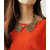 Cinderella Carved Metal Collar Necklace