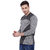 Campus Sutra Gray Round Neck Full Sleeves T-Shirt for Men