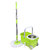 CherryliteSuper Steel Spin Green Bucket With Wheels  3 Extra Mop Refills 2 Hand Duster Free