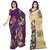 Kashvi Sarees Multicolor Printed Georgette Saree With Blouse