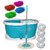 Cherrylite Beautiful Life Blue Bucket With 4 Mop Refills  4 Hand Dusters