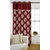 deal wala 1 piece of mask with lace maroon color eyelet door curtain -vip263