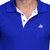 La Milano Men's Blue Polo Neck Tshirt