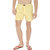 KARPA Yellow and White Chequred Cotton Boxer for Men