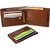 Arpera Tan Brown Genuine Leather Mens Wallet With Detachable Card Holder C1