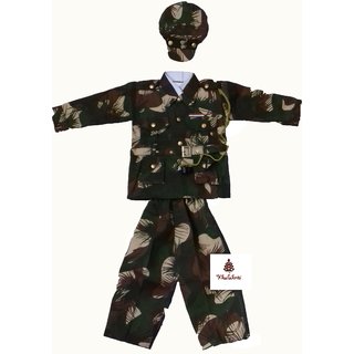Soldier Army Printed Fancy Dress Costume For Kids